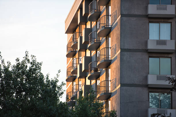 hotel building with many balcony´s