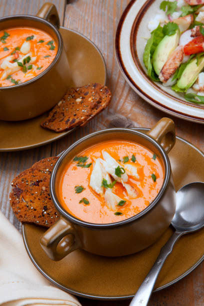 istock Crab Bisque and Blood Orange Crab Posole Salad 1278337860
