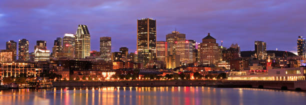 istock Panoramic view of Montreal skyline at dusk, Quebec 1278352079