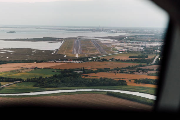 istock Final Approach at Venice Marco Polo Airport from the Cockpit 1278365298