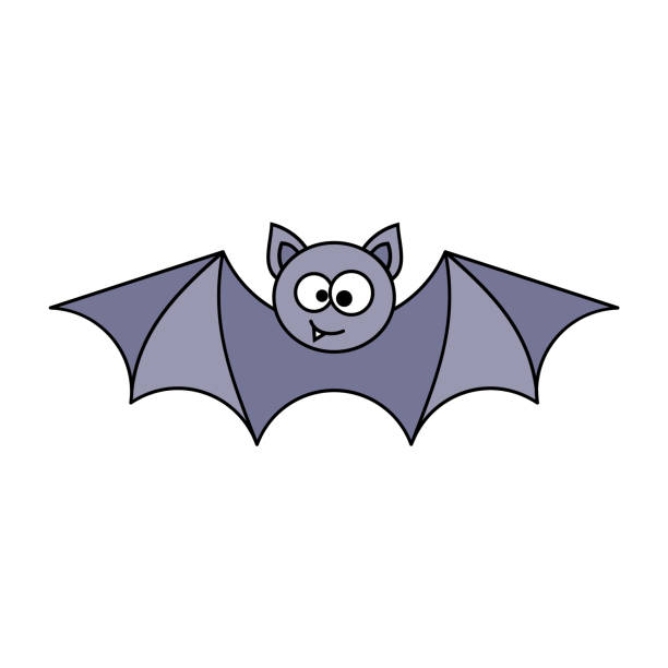 Cartoon bat flying isolated on white background 4990161 Vector Art at  Vecteezy