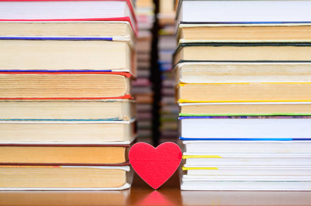 istock A small red heart stands between stacks of books. 1278370312
