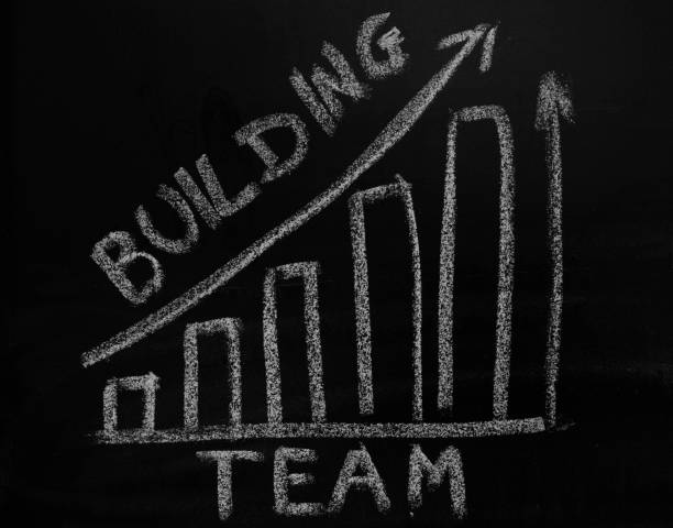 istock Business and growth concept.Team building graph 1278373694