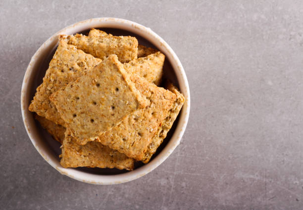 Homemade oat and bran biscuits