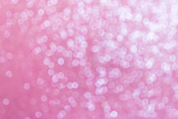 istock Abstract pastel pink bokeh background. shining lights 1278384337