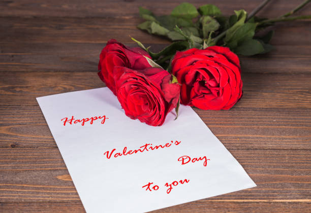 istock greeting card with the Valentine's Day with three red roses 1278388475