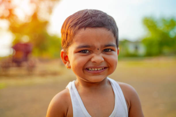 portrait of indian small child