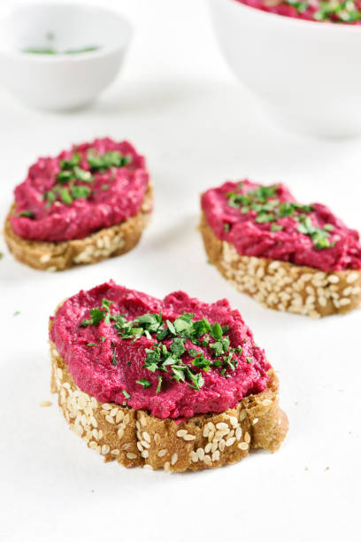 istock Homemade beet hummus 1278390993