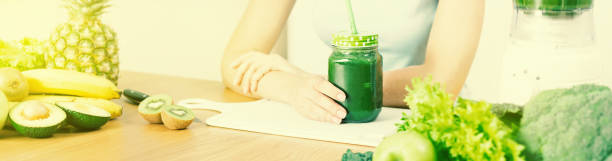 istock Preparing detox fruits smoothie in blender 1278392294