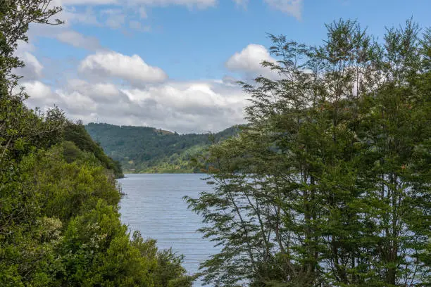 Tinquilco Lake in Huerquehue National Park, Pucon, Chile