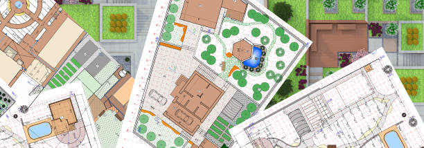 istock Illustration of garden plots plans. 1278394530