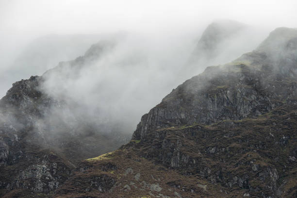 istock Beautiful dramatic Lake District landscape image of thick low cloud hanging over Illgill Head in wasdale Valley giving a very effective image 1278396233