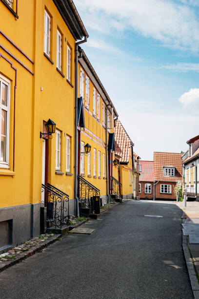 istock Typical rural residential street in Denmark 1278397184