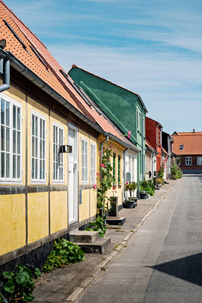 istock Typical rural residential street in Denmark 1278397246