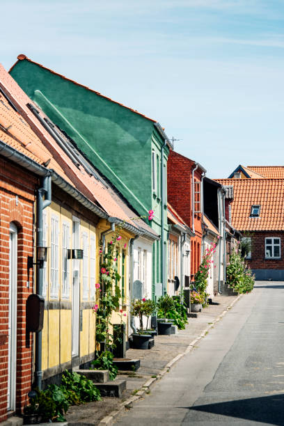 istock Typical rural residential street in Denmark 1278397285