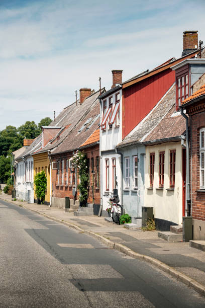 istock Typical rural residential street in Denmark 1278397311