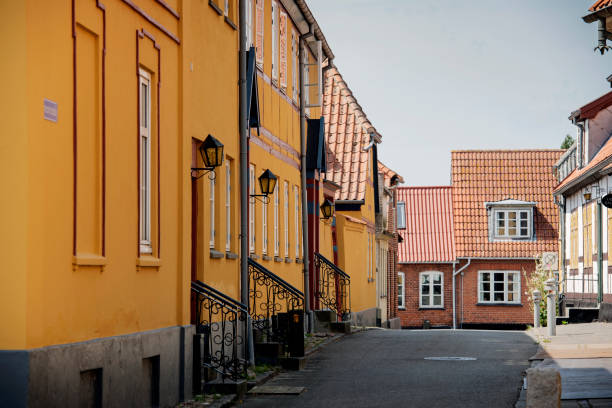 istock Typical rural residential street in Denmark 1278397342