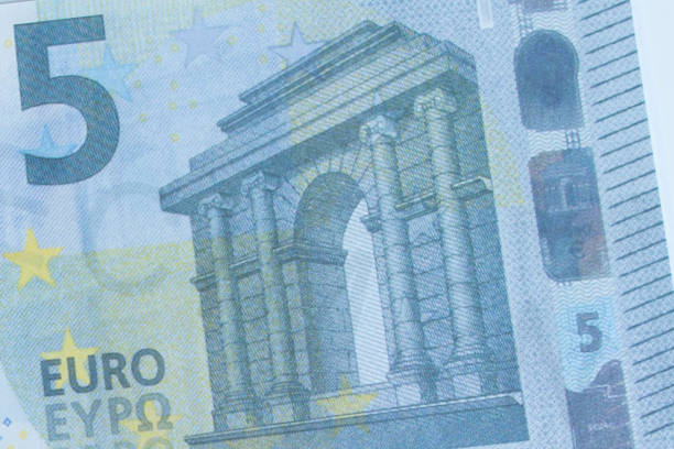 euro banknotes and money