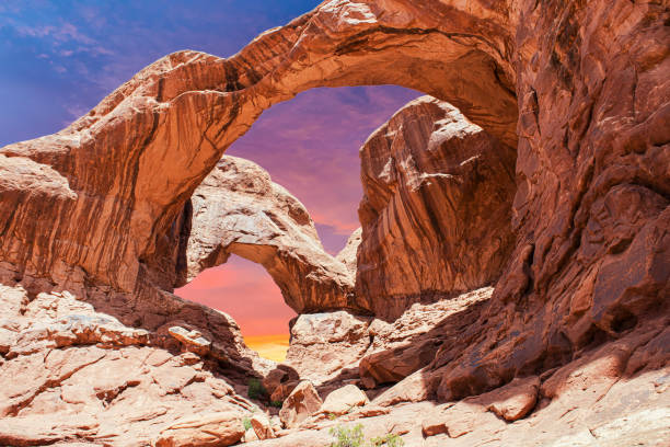 istock Double Arch in Arches National Park in Utah 1278411651