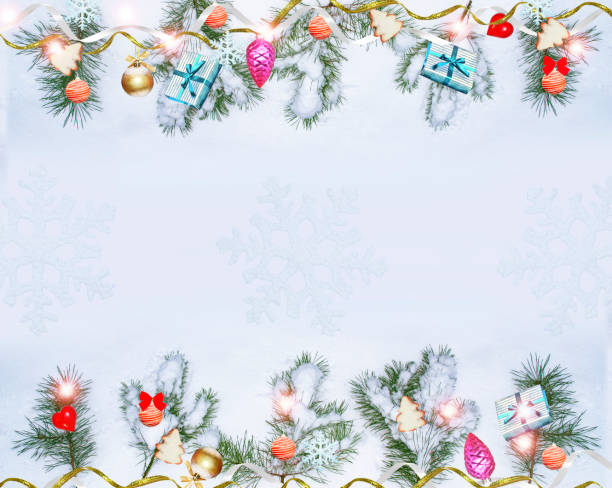 istock Blurred background. Christmas tree decorated with bright toys. 1278418567