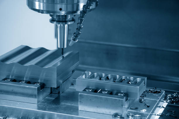 istock The  CNC  milling machine cutting  the mold parts by solid ball  end-mill tool. 1278429362