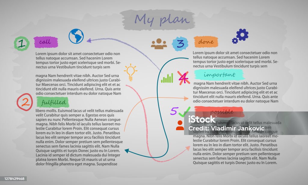 Program Planning Table Project And Plan Table With Planning Procedure Stock Illustration ...