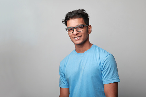 Portrait of a happy young man of Indian origin