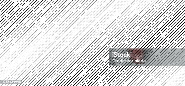 istock Abstract seamless black dash lines diagonal pattern on white background 1278434948