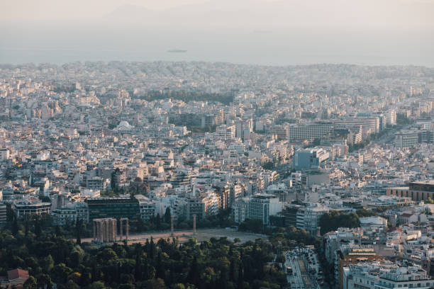 istock Athens from Above at Dusk 1278442599