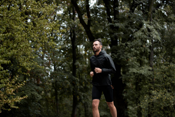istock A man running in the forest. 1278442615