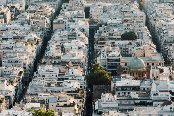 istock Athens from Above at Dusk 1278442716