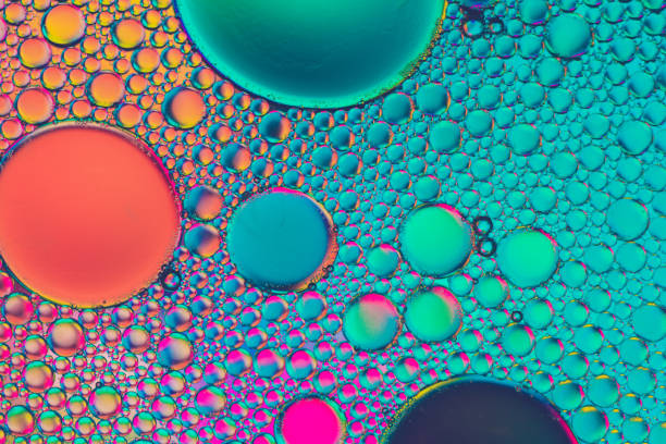 istock Beautiful bubbles and abstract oil drops. 1278443547