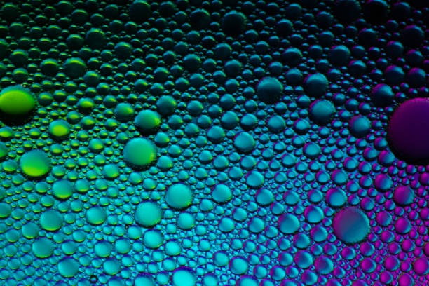 istock Beautiful bubbles and abstract oil drops. 1278444528