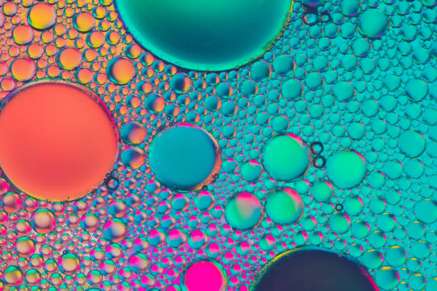 istock Beautiful bubbles and abstract oil drops. 1278444635