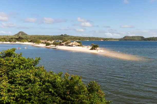 "Alter do Chão" Beach, a freshwater beach along the Tapajos river, located in Santarem/Brazil.