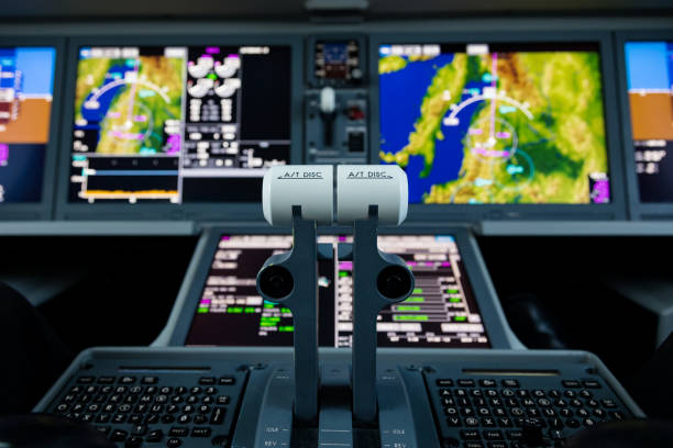 ekrany kokpitu z bliska - airplane altitude dial speedometer equipment zdjęcia i obrazy z banku zdjęć