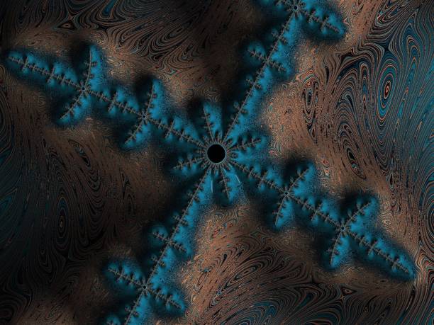 Abstract Starfish Fractal Background