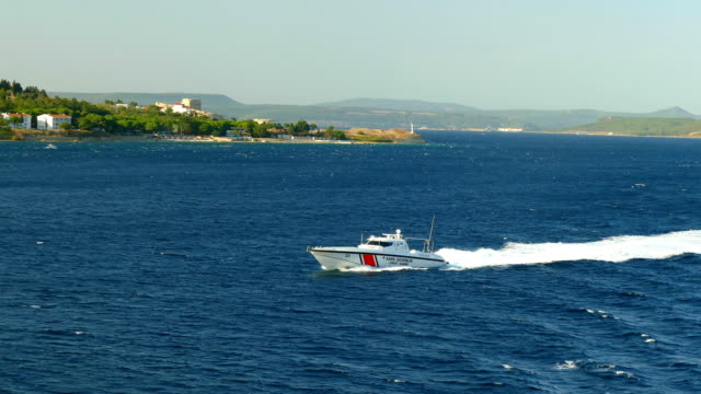 coast guard boat in the Dardanelles