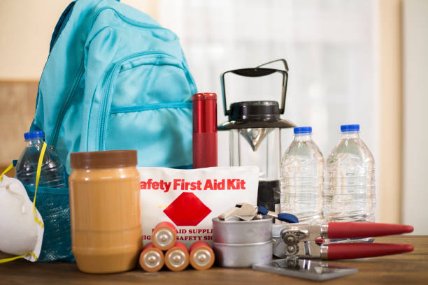 istock Emergency preparedness natural disaster supplies. 1278451342