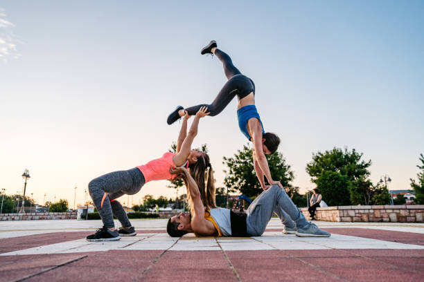 Urban street work out and calisthenics sport