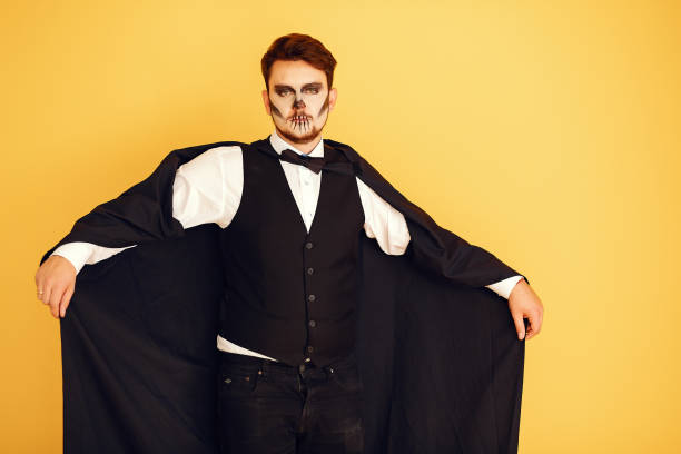 istock Young man with costume ready to Halloween party 1278457779