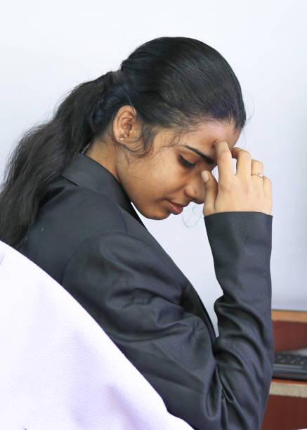 istock a indian working woman in feeling  depressed 1278463683
