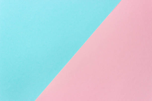 istock Pink Blue Colored Paper Background. Abstract pastel colors geometrical background. 1278464113