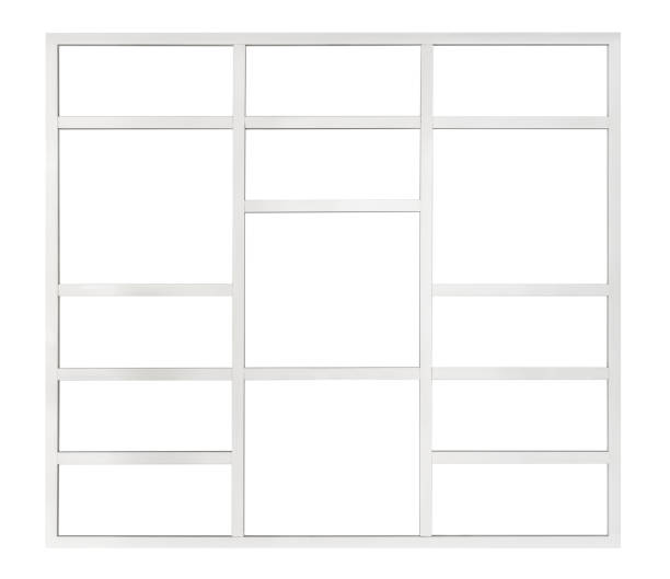 istock Modern style clear glass window isolated 1278464134