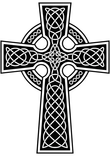 Vector illustration of Celtic Cross Template