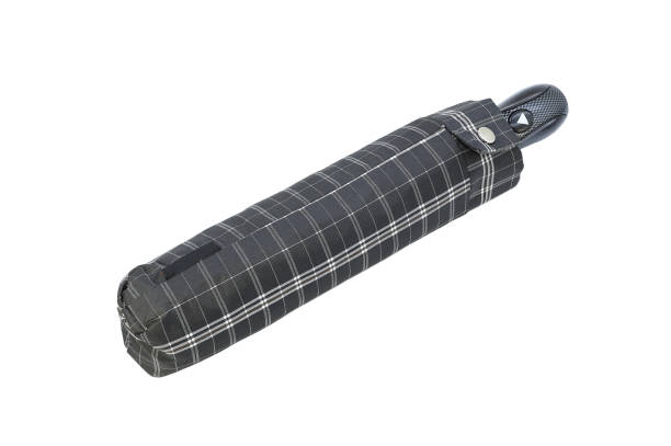 istock Checkered automatic umbrella in a cover isolated on white background 1278473310
