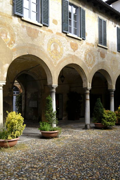 chapel along the path of the historic pilgrimage route from Sacred Mount or Sacro Monte of Varese, Italy - Lombardy