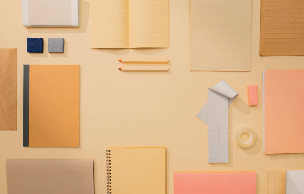 istock Back to School Still Life: a Neat Flat Lay Consisting of Various School/ Office-Related Objects (Copy Space in the Middle) 1278477293