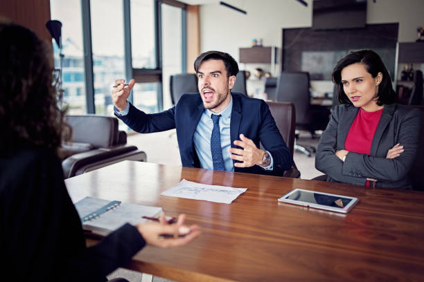 istock Managers are shouting to employee in an office 1278479886