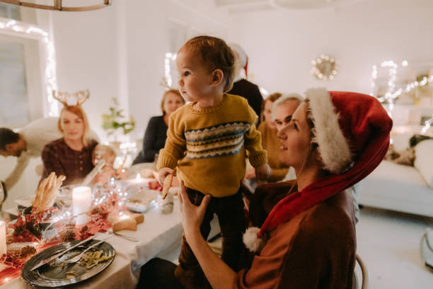 istock Multigenerational family celebrating Christmas at home 1278482033